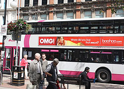 text and bus
